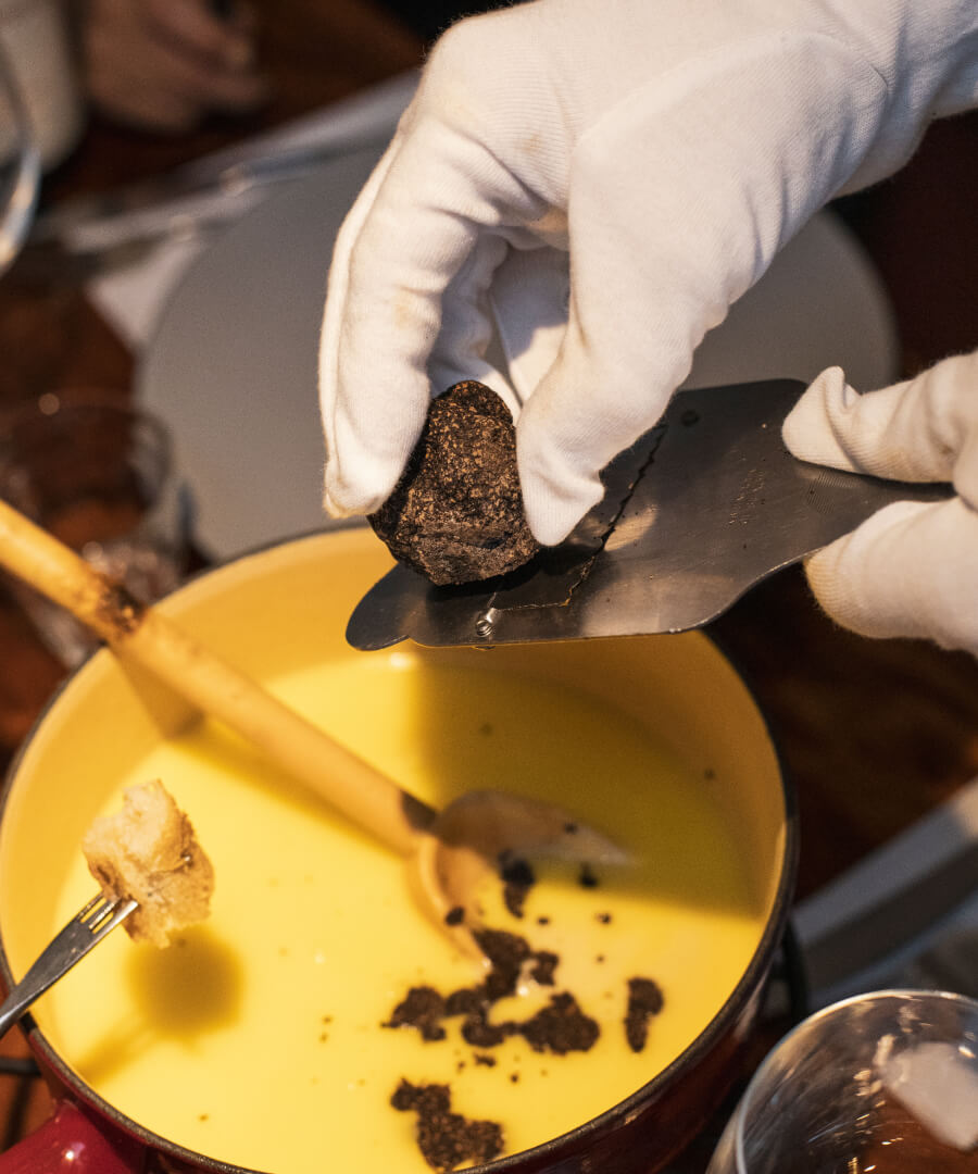 Truffe rajouté dans de la fondue crêpe à gogo